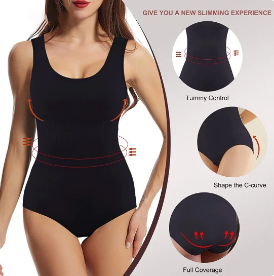 Full Body Shapewear Slimming and Shaping Tummy Tuck One-piece Suit
