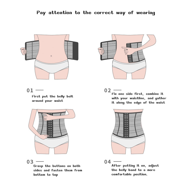Hollow belly waist belt