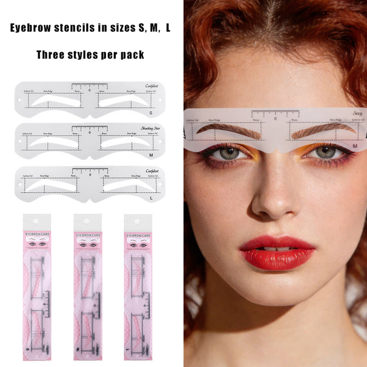 Eyebrow clip-on headband with ties - an eyebrow drawing tool