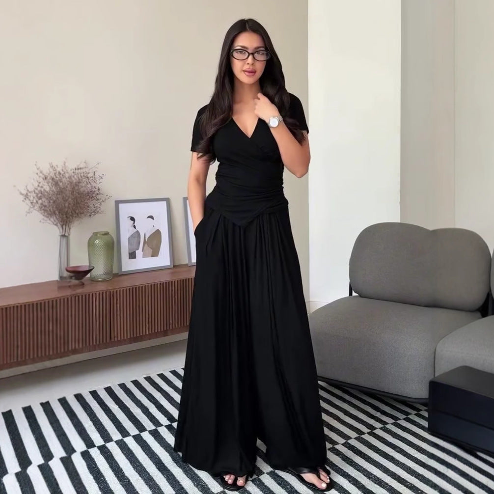 Elegant V-neck Comfortable Casual Two-Piece Set