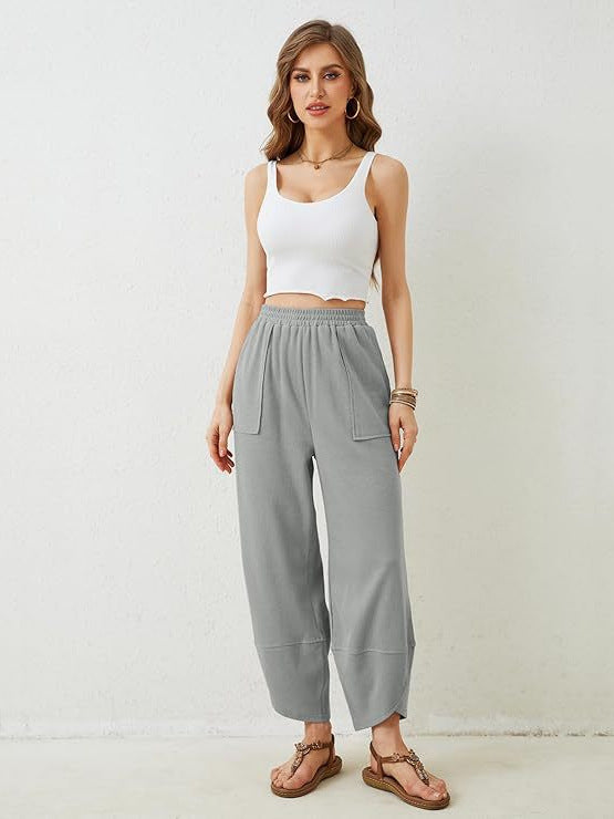 Summer loose cropped pants