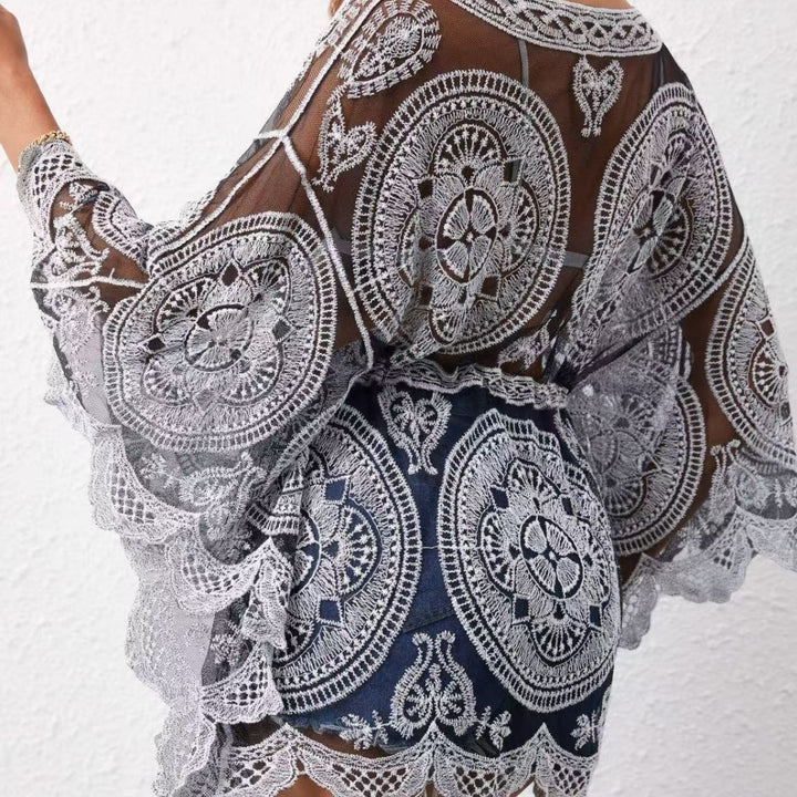 Lace Beach Vacation Short Cover-up