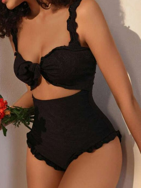 Women's Fashionable High-End Resort Strapless Swimsuit