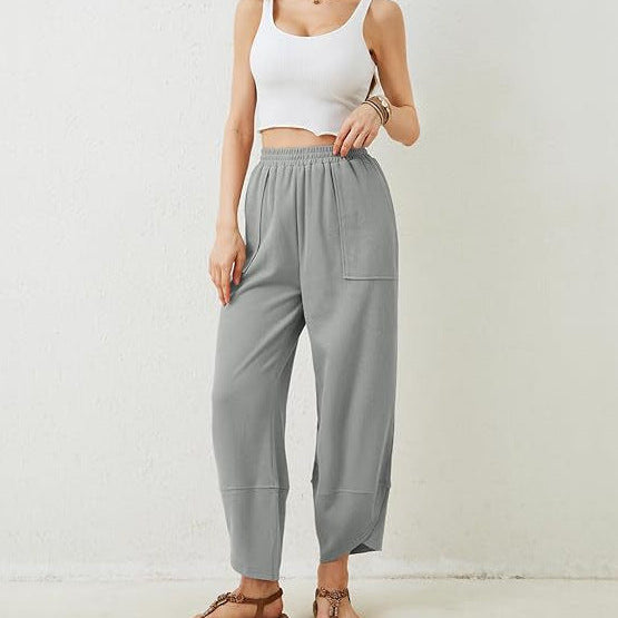 Summer loose cropped pants