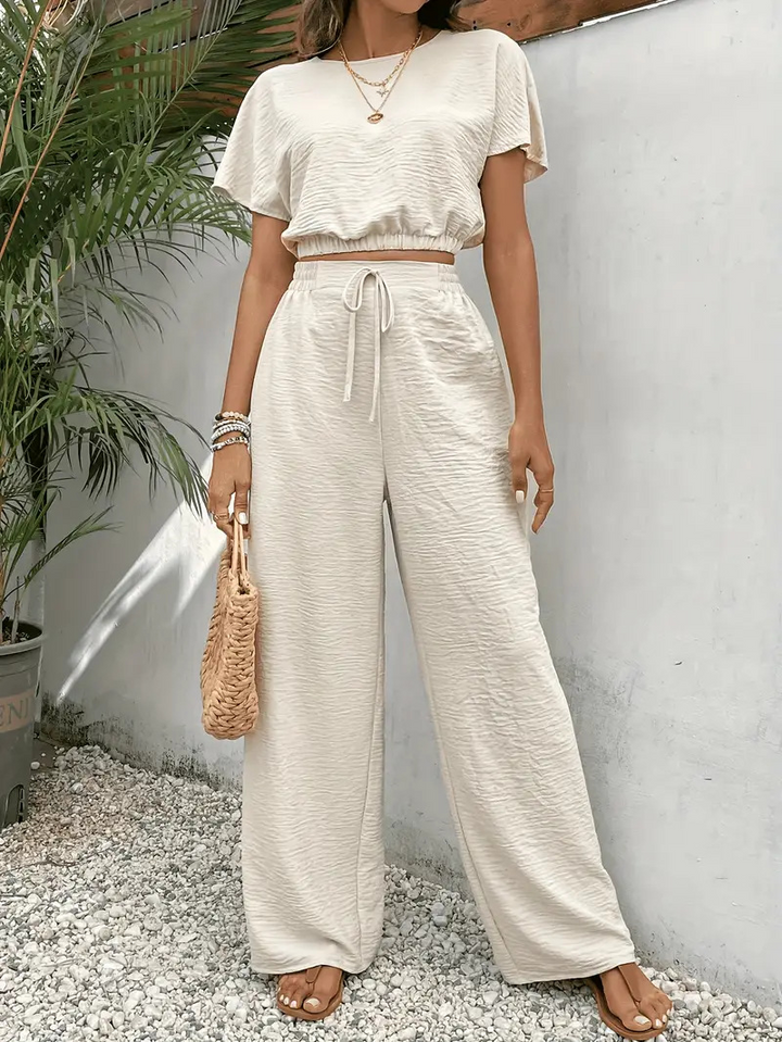 Casual Slim Fit T-Shirt Two-Piece Set