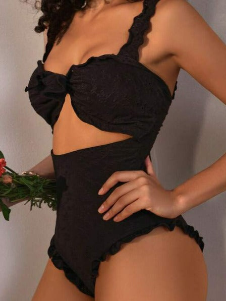Women's Fashionable High-End Resort Strapless Swimsuit