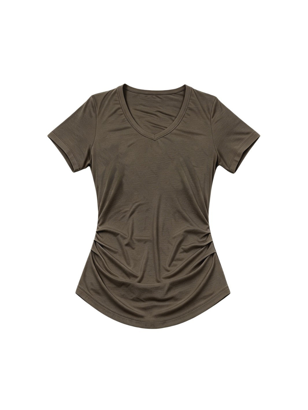 Summer slim-fit V-neck T-shirt