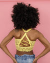 Lace Cutout Crossover Back