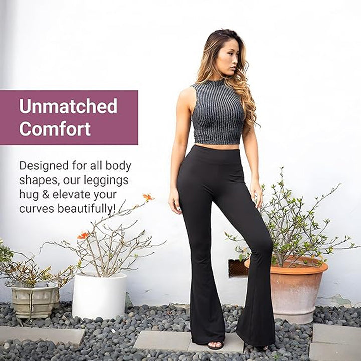 High-Waisted, Hip-Lifting, Slightly Flared Yoga Pants