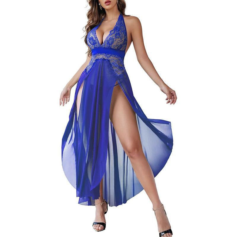 See-through slip dress