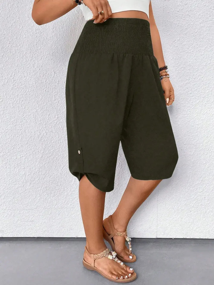 Casual Loose Waist Mid-Length Women's Casual Pants