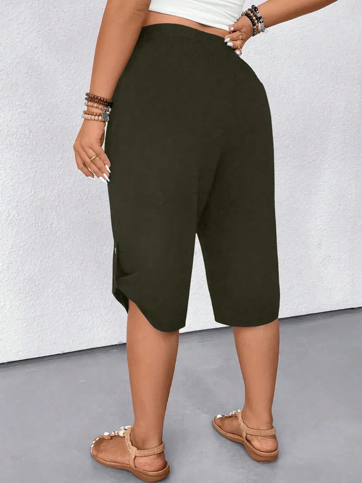 Casual Loose Waist Mid-Length Women's Casual Pants
