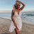 Lace Lace V-Neck Backless Dress