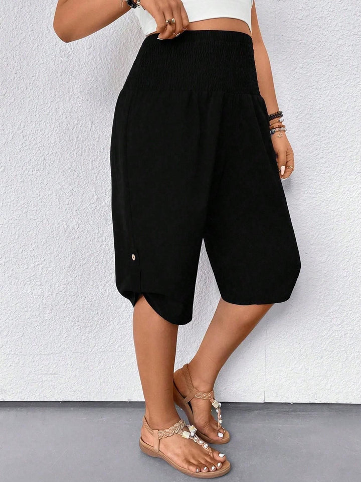 Casual Loose Waist Mid-Length Women's Casual Pants