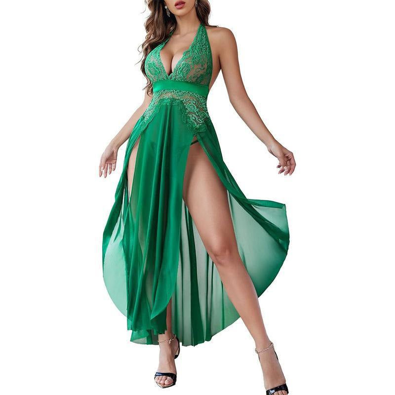 See-through slip dress