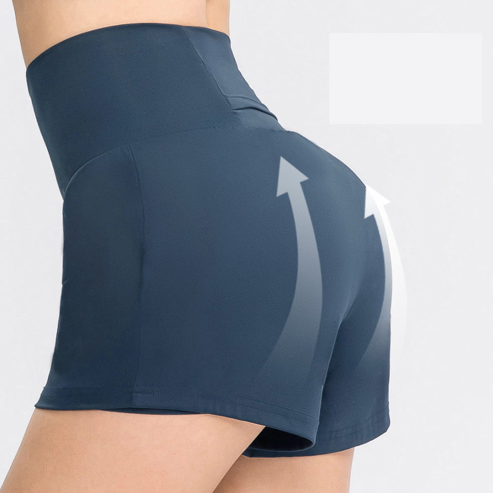 Quick-drying pocket yoga shorts