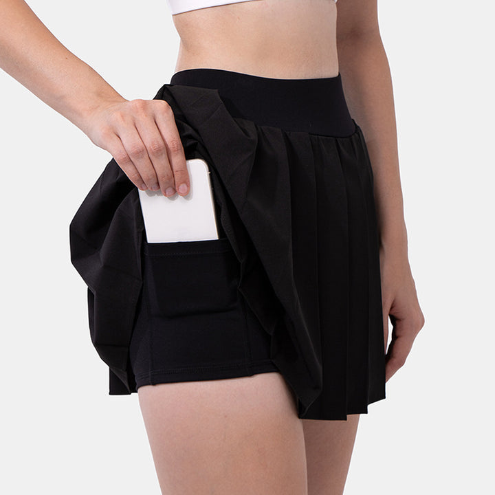 Yoga wear pleated skirt