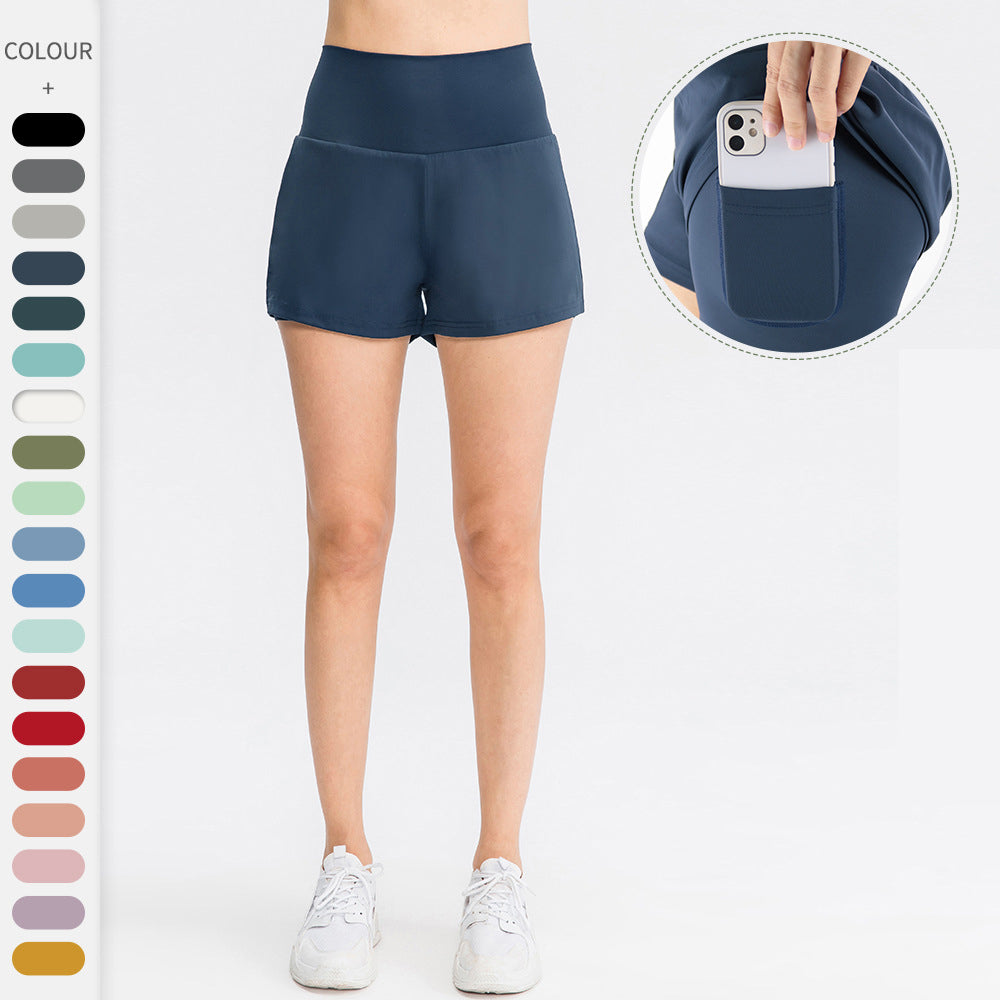 Quick-drying pocket yoga shorts