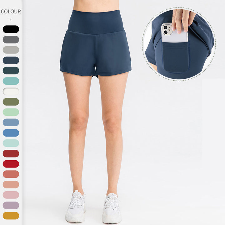 Quick-drying pocket yoga shorts