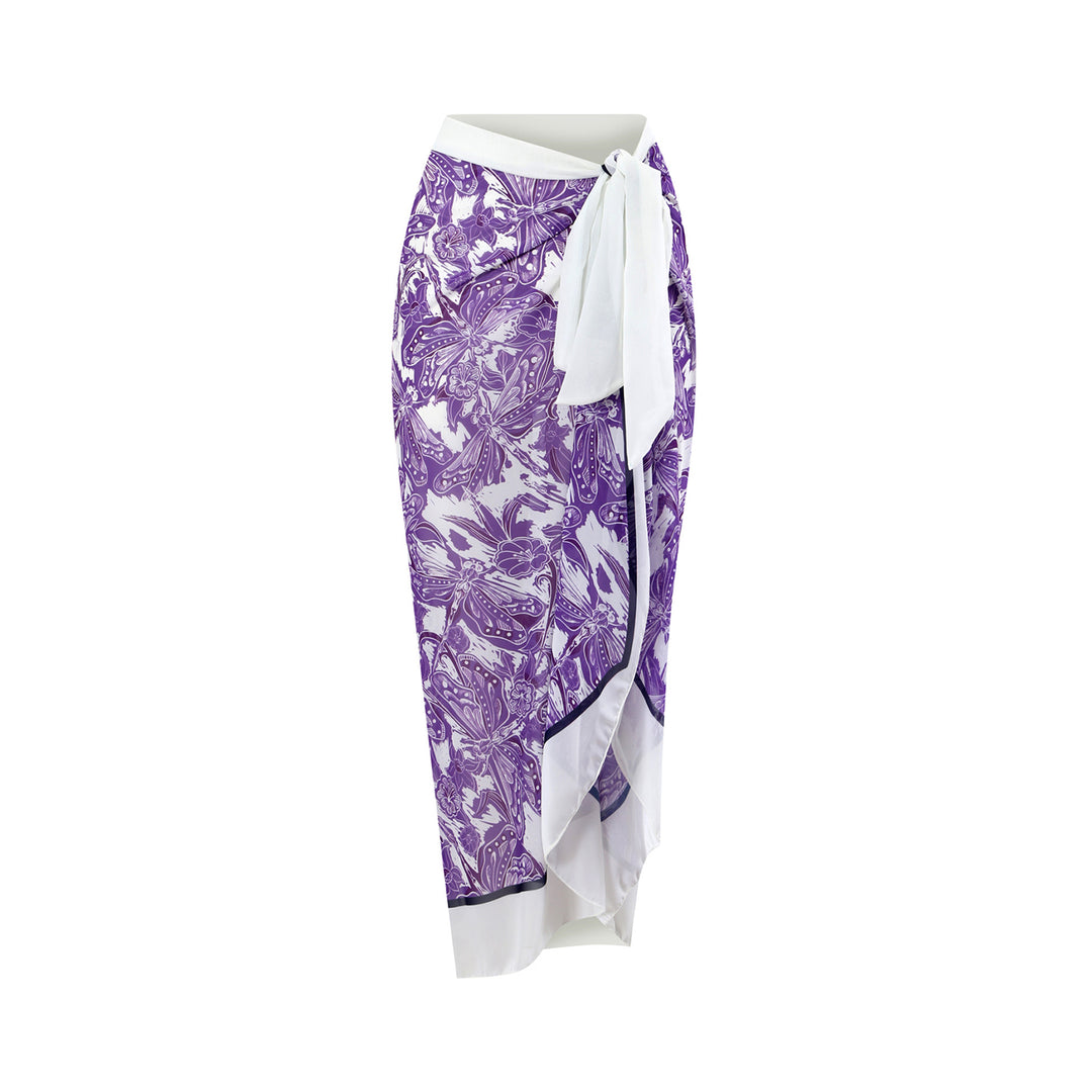 Fashion Printed Lace Straps Swimsuit