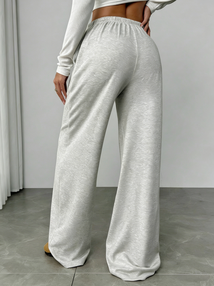 Casual Pocket Wide-Leg Casual Pants