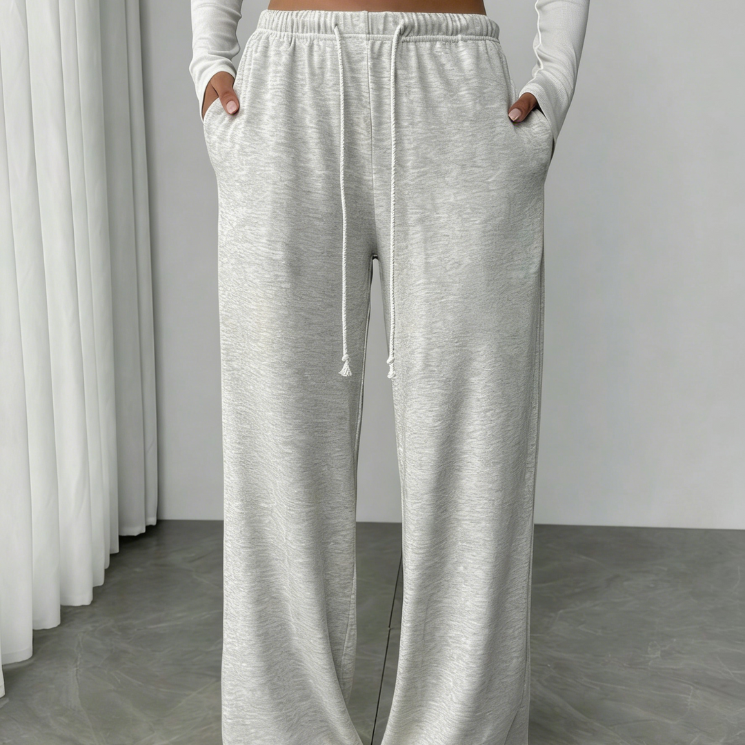 Casual Pocket Wide-Leg Casual Pants