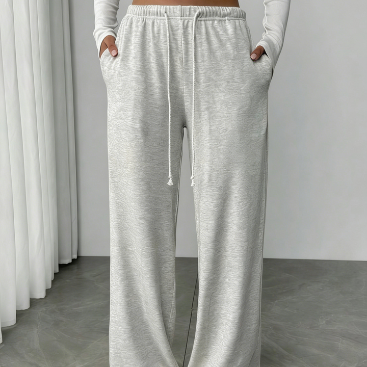 Casual Pocket Wide-Leg Casual Pants