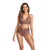 Split Leopard Print Backless Swimsuit