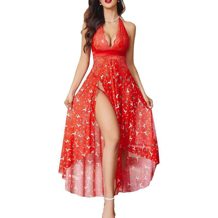 See-through slip dress