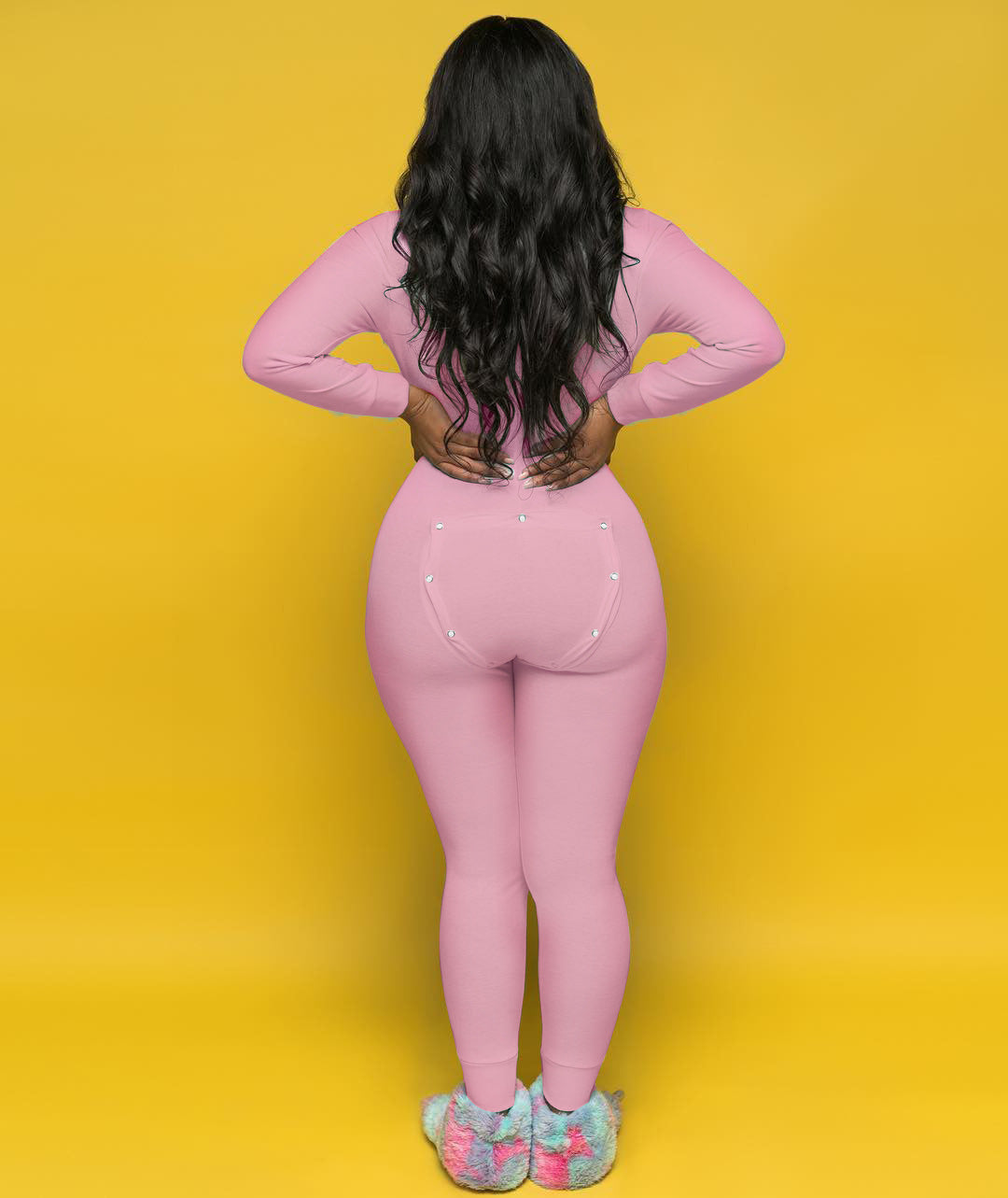 Casual long-sleeved jumpsuit