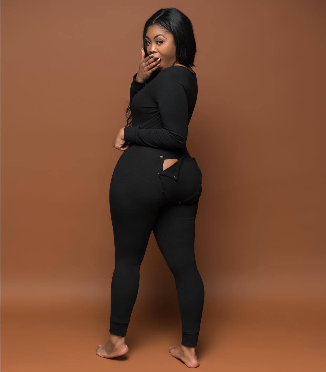 Casual long-sleeved jumpsuit