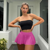Pleated mini skirt