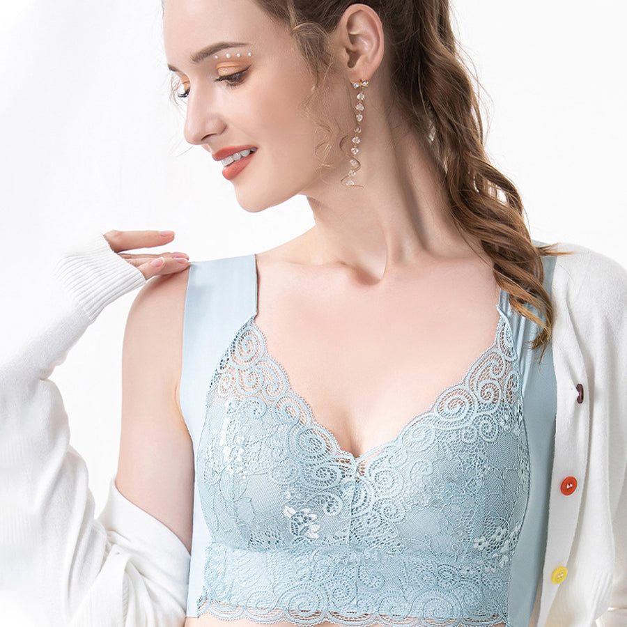 Seamless thin sports bra
