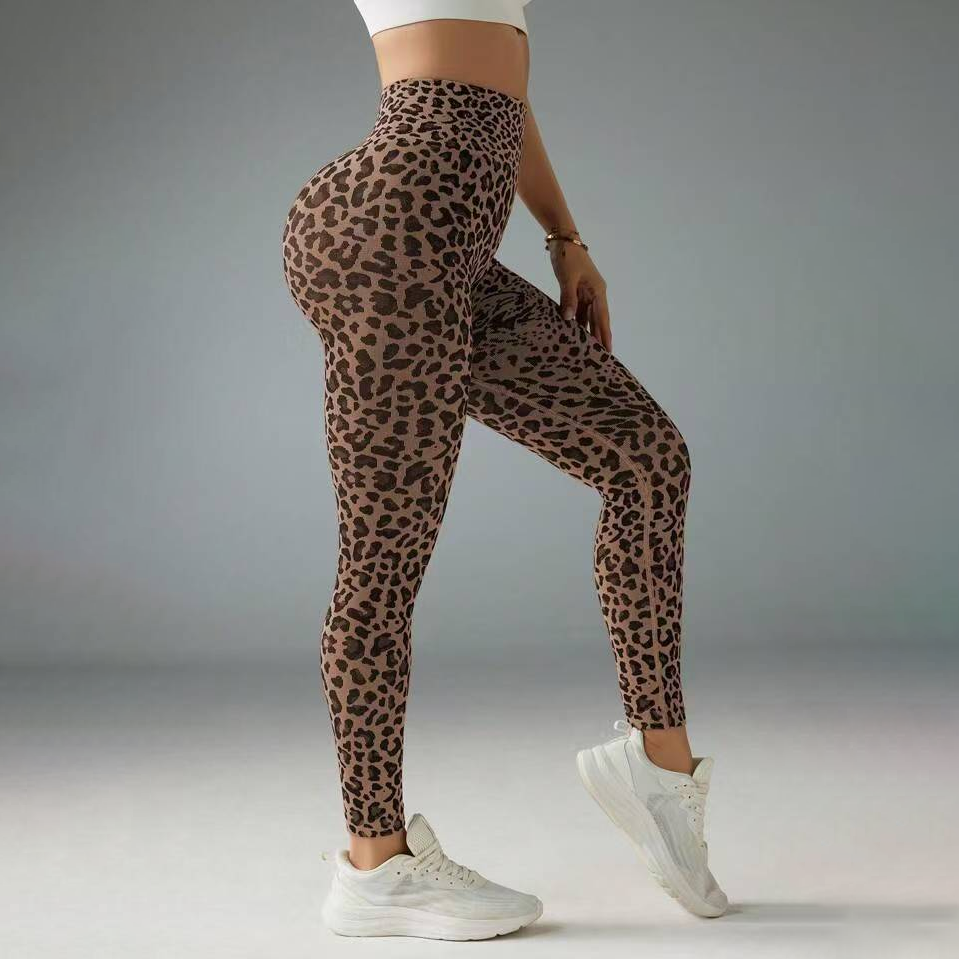 Women's Scrunch Butt Lift  Leopard Animal Print Leggings