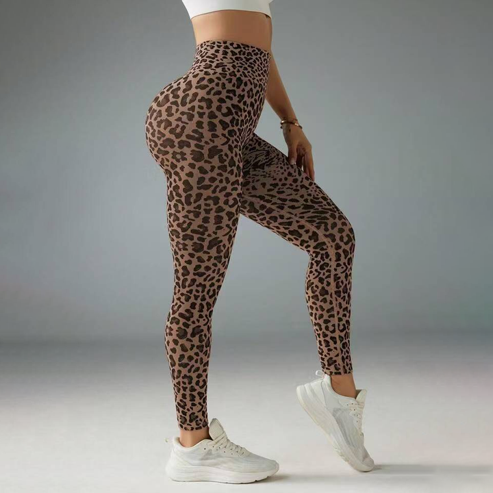Women's Scrunch Butt Lift  Leopard Animal Print Leggings