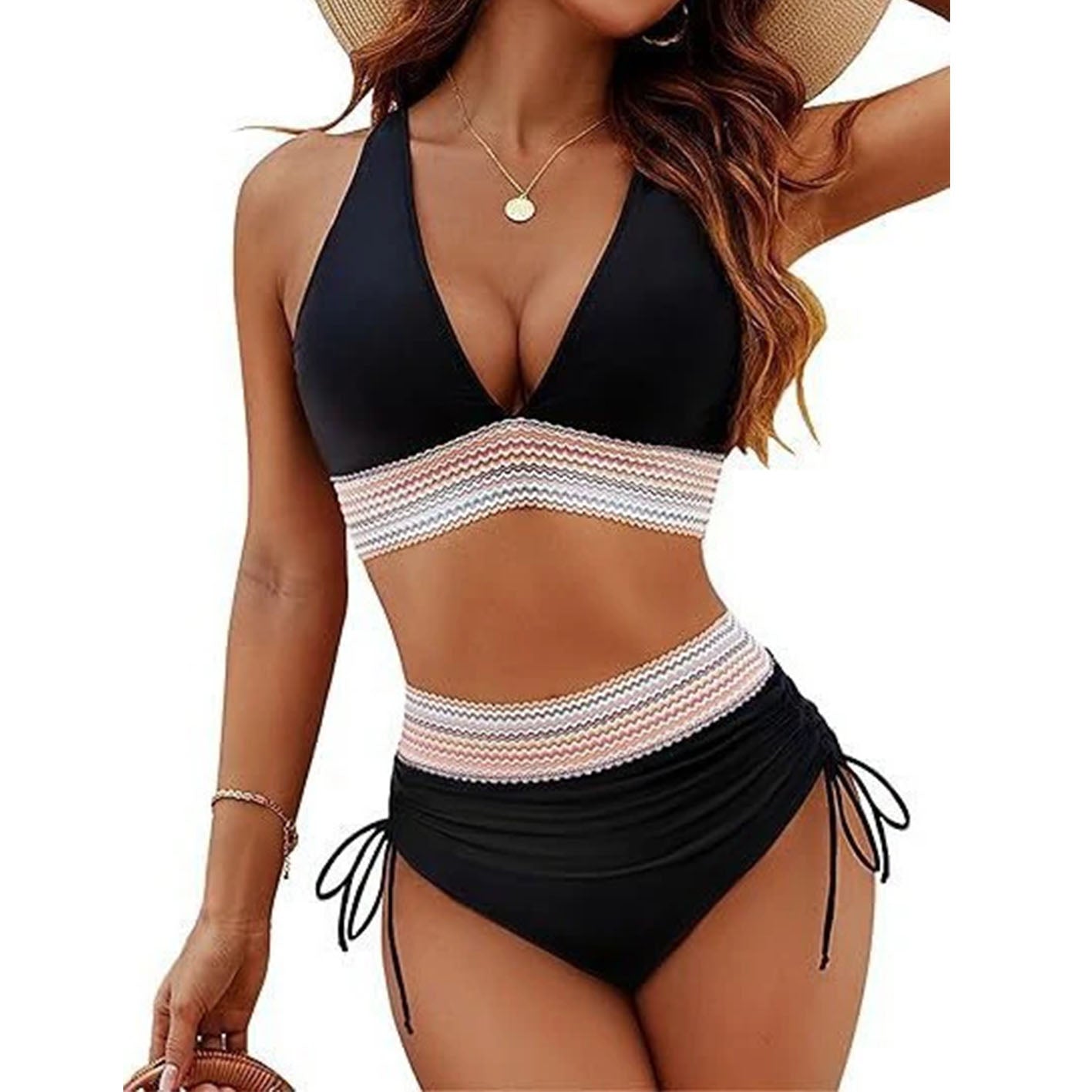 Tight Backless Deep V Bikini Swimsuit