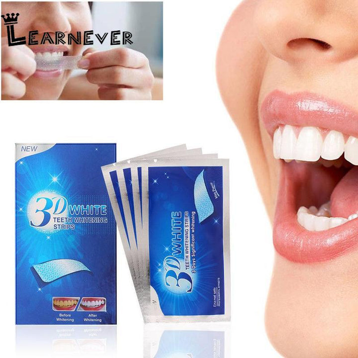 3D WHITE GEL TEETH WHITENING STRIPS