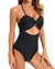 Lace Hanging Neck Backless One-piece Swimsuit