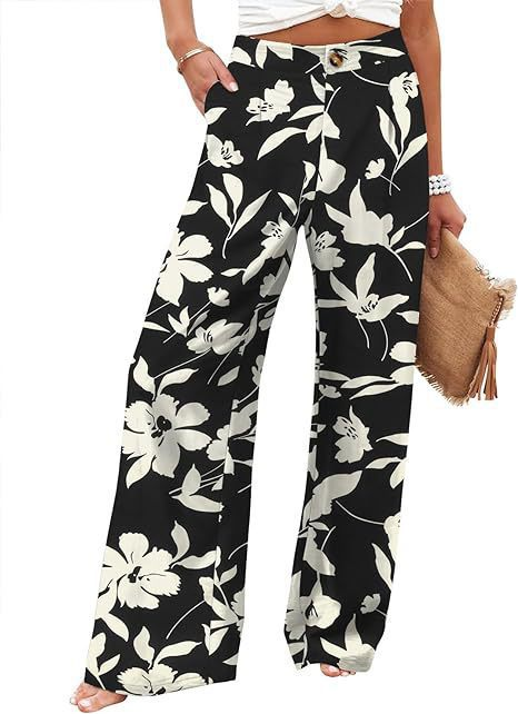 Comfortable high-waisted wide-leg pants