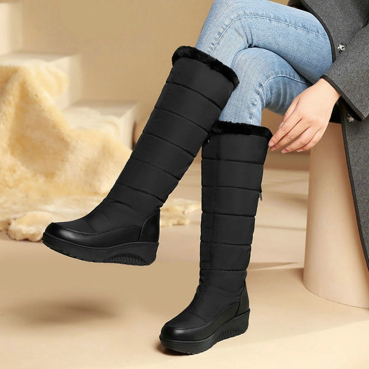 Waterproof mid-calf snow boots