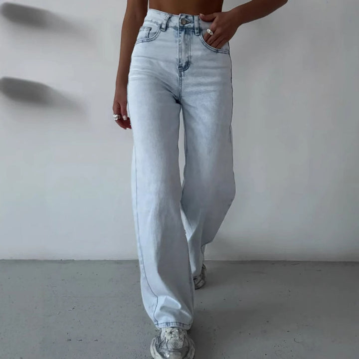 New high-waisted wide-leg pants
