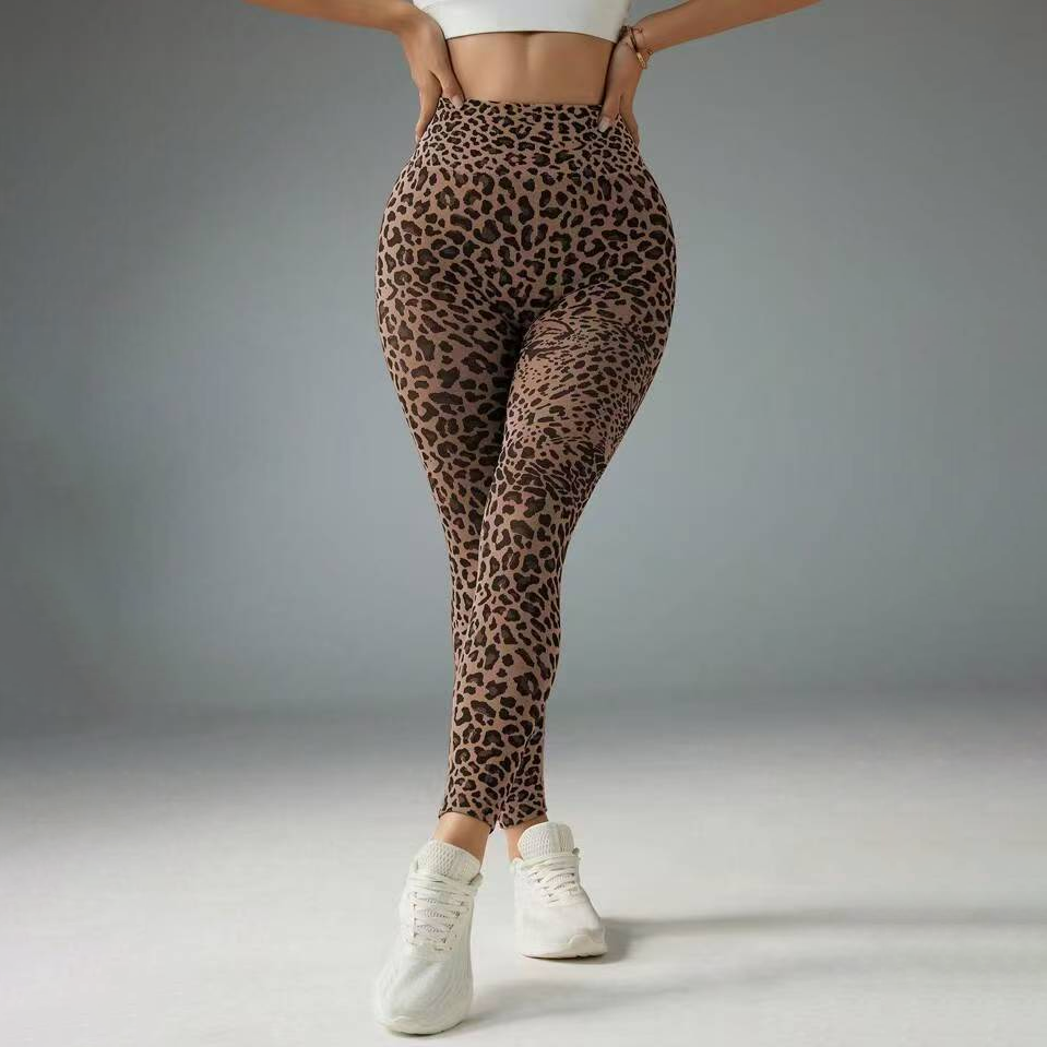 Women's Scrunch Butt Lift  Leopard Animal Print Leggings