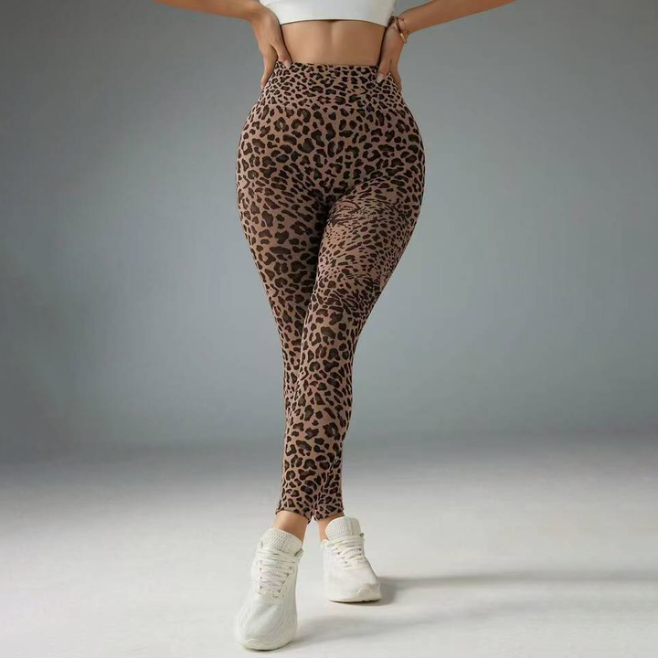 Women's Scrunch Butt Lift  Leopard Animal Print Leggings