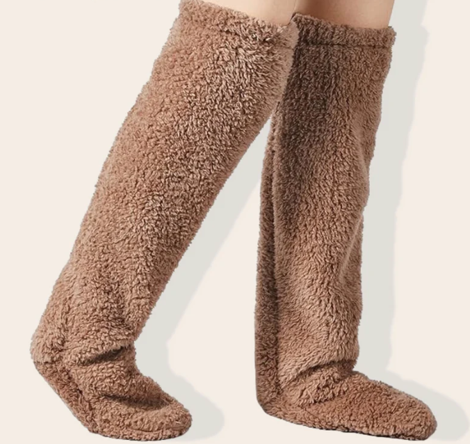 Warm knee socks