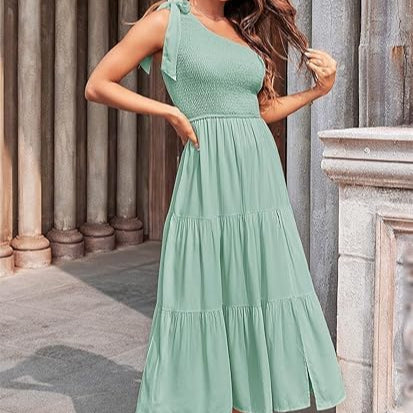Strapless Sleeveless Split Dress