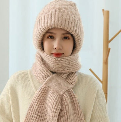 🎄EARLY CHRISTMAS SALE  -Winter Versatile Knitted Hooded Scarf for Women