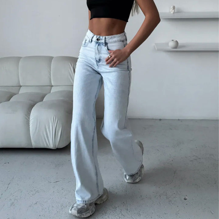 New high-waisted wide-leg pants