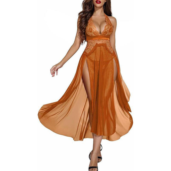 See-through slip dress