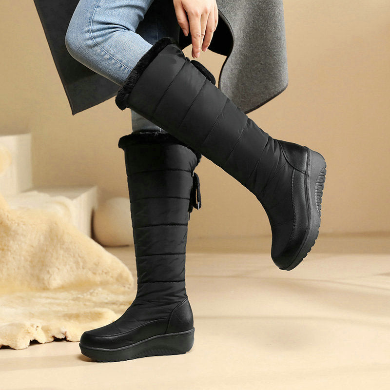 Waterproof mid-calf snow boots