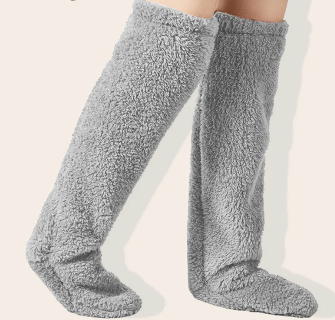 Warm knee socks